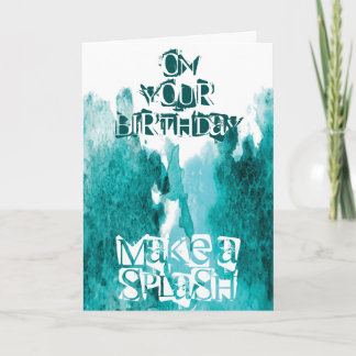 Make A Splash Customizable Card