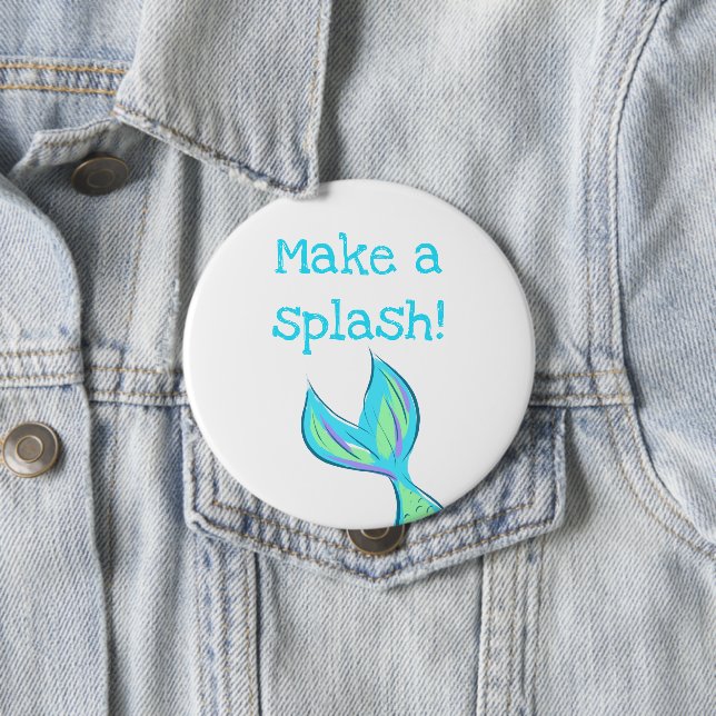 Make a Splash! Mermaid Button (In Situ)