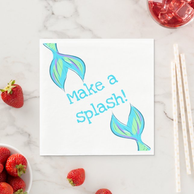 Make a Splash! Mermaid Napkins (Insitu)