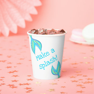 Make a Splash! Mermaid Paper Cups