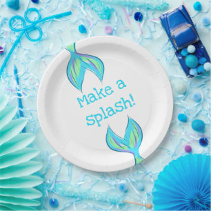 Make a Splash! Mermaid Paper Plates