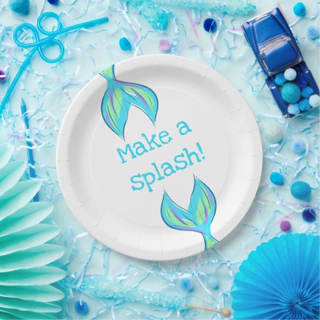 Make a Splash! Mermaid Paper Plates (Party)