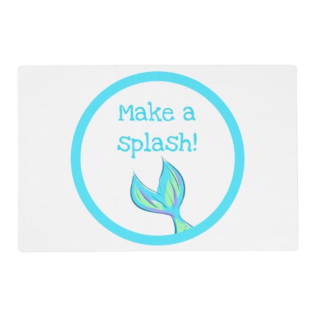 Make a Splash Mermaid Placemat (Front)