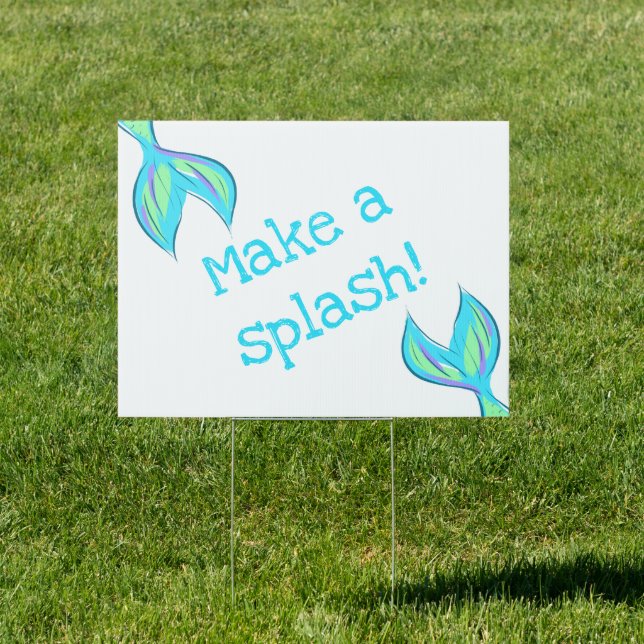Make a Splash! Mermaid Yard Sign (Insitu)