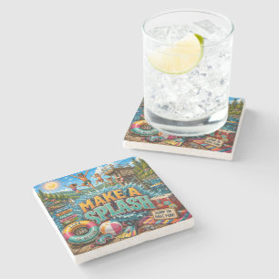 Make A Splash Stone Coaster