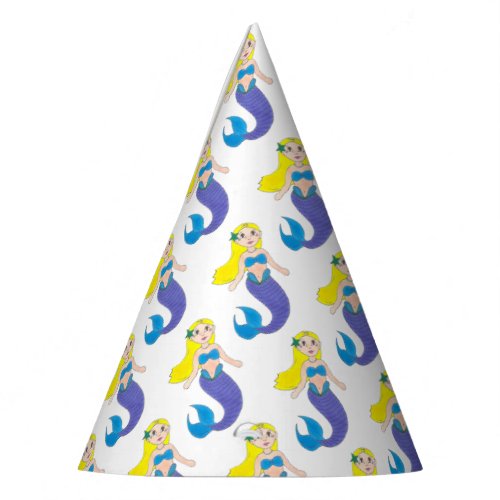 Make a Splash Swimming Mermaid Birthday Party Party Hat