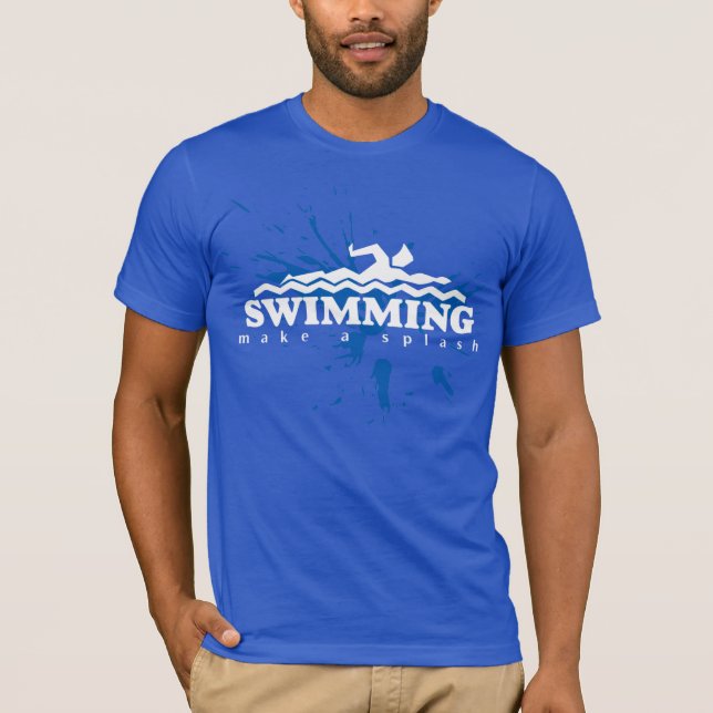 Make A Splash Swimming T-Shirt (Front)