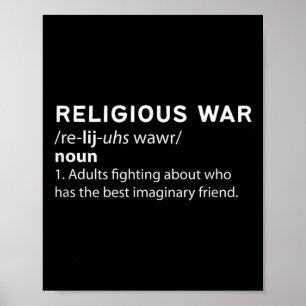 Make A Statement Belief Battles - Religious War  Poster