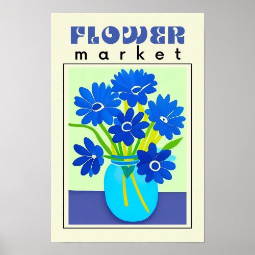 Make a Statement with Our Bold and Colorful Flower Poster