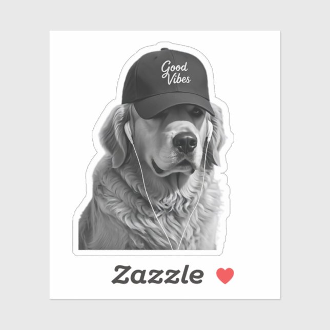 Make a statement with this premium black graphic t sticker (Sheet)