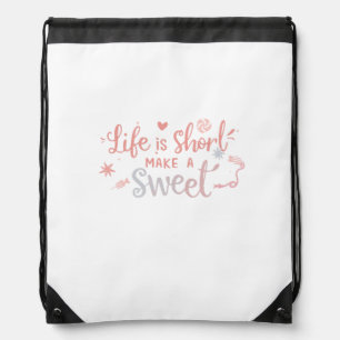 Make a Sweet Life Drawstring Bag