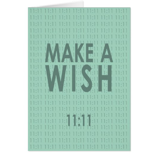 Make A Wish 11:11 Cards (Front)