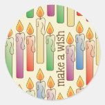 “make A Wish” Birthday Candles Sticker at Zazzle