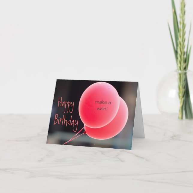 Make a Wish Birthday Card (Front)