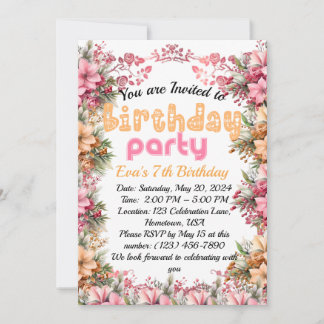 Make a Wish: Birthday Celebration Invitation