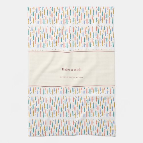 Make a Wish Birthday Kitchen Towel