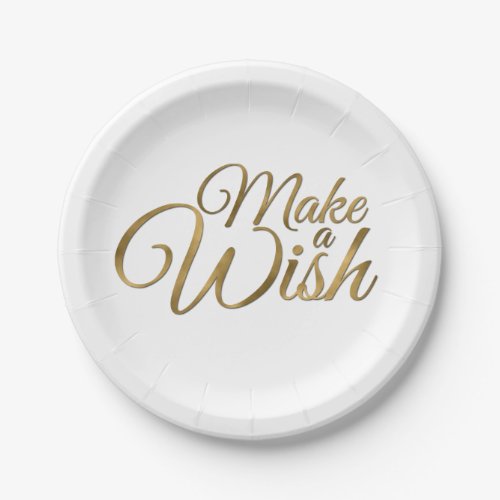 Make a Wish Birthday Paper Plates