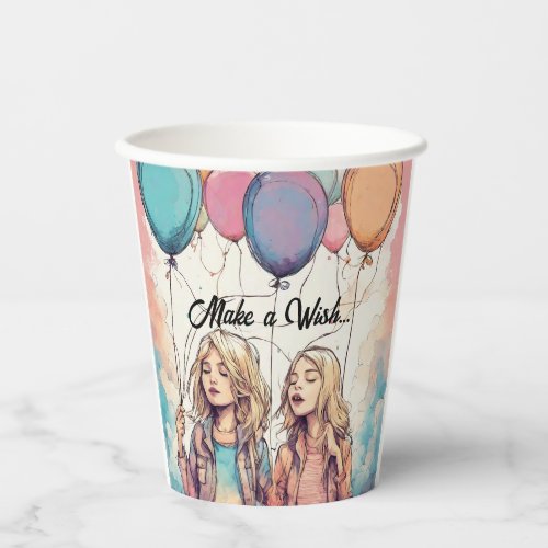  Make a Wish Birthday Party Paper Cups