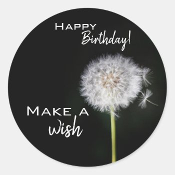 Make A Wish Birthday Stickers by Siberianmom at Zazzle