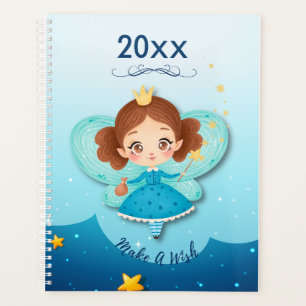 Make A Wish Blue Fairy Yearly Calendars Planner