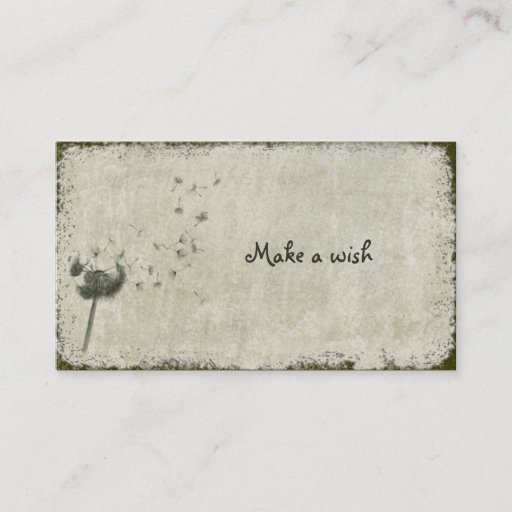 Customizable make a wish business cards