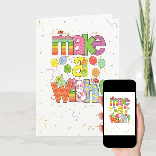 Make A Wish Card | Zazzle
