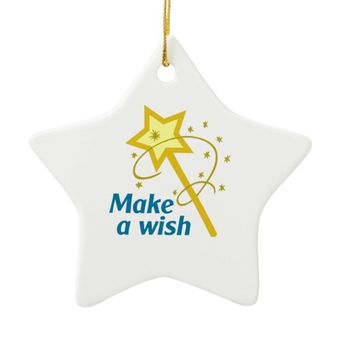 MAKE A WISH CERAMIC ORNAMENT