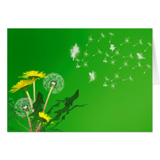 Make a wish dandelion cards (Front Horizontal)