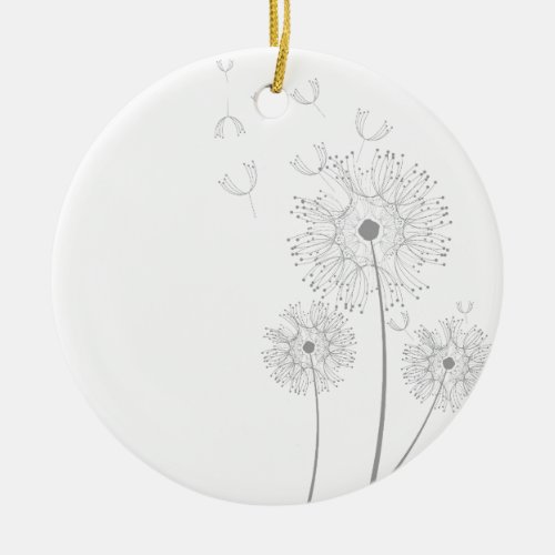 Make A Wish Dandelion Ceramic Ornament