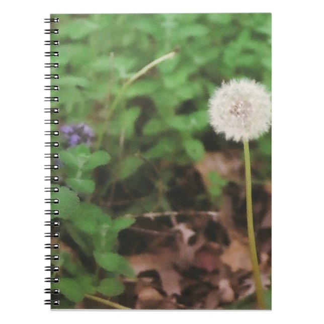 "Make A Wish" Dandelion Notebook (Front)