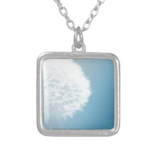 Make A Wish Dandelion Silver Plated Necklace