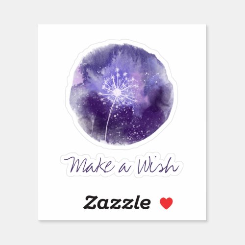  Make A Wish Dandelion Universe Vinyl Sticker