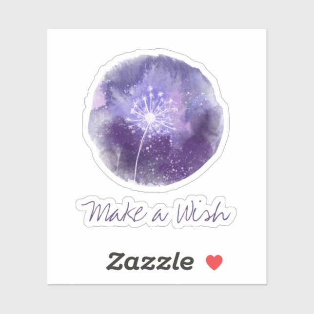 *~* Make A Wish Dandelion Universe Vinyl Sticker (Sheet)