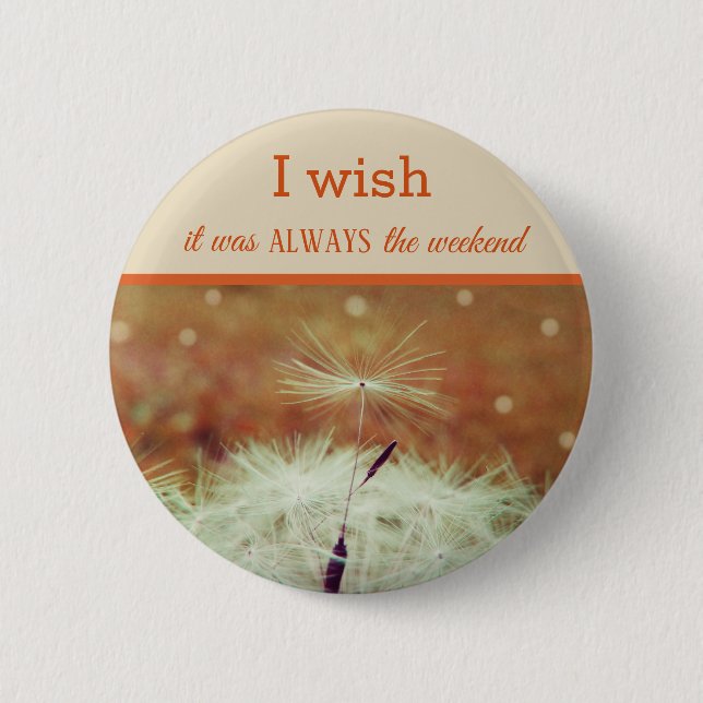 Make a wish dandilion badge button (Front)