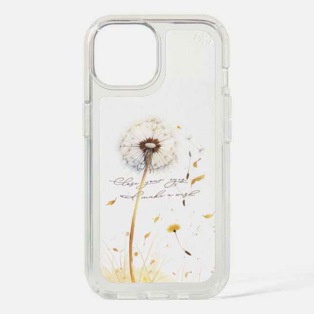 Make a Wish - Danelion Art  Speck iPhone Case (Front)