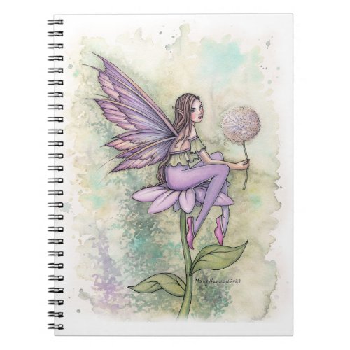 Make a Wish Fairy with Dandelion by Molly Harrison Notebook