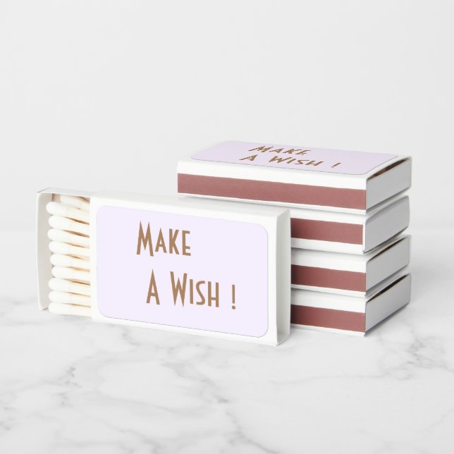Make A Wish Funny  Matchboxes (Stacked)