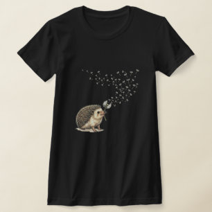 Make a Wish Hedgehog Blowing Dandelion T-Shirt