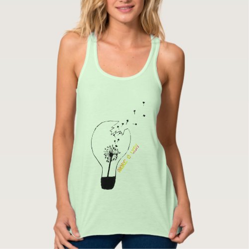 Make a Wish Hoodie Tank Top Dandelion Good Luck