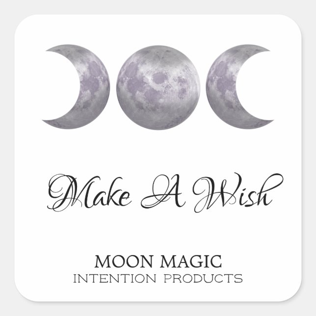 Make A Wish Intention Candle Labels (Front)
