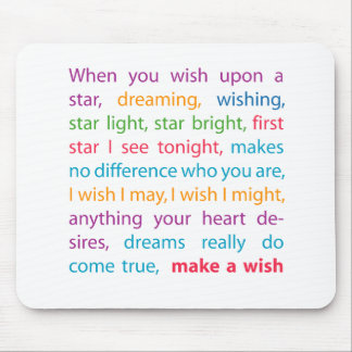 Make a Wish Mouse Pad