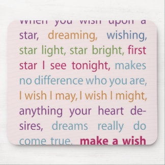 Make a Wish Mouse Pad