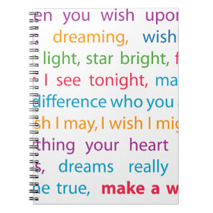 Make a Wish Notebook