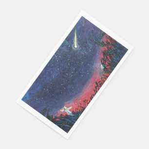 Make a Wish on a Shooting Star Illustration Paper Guest Towels