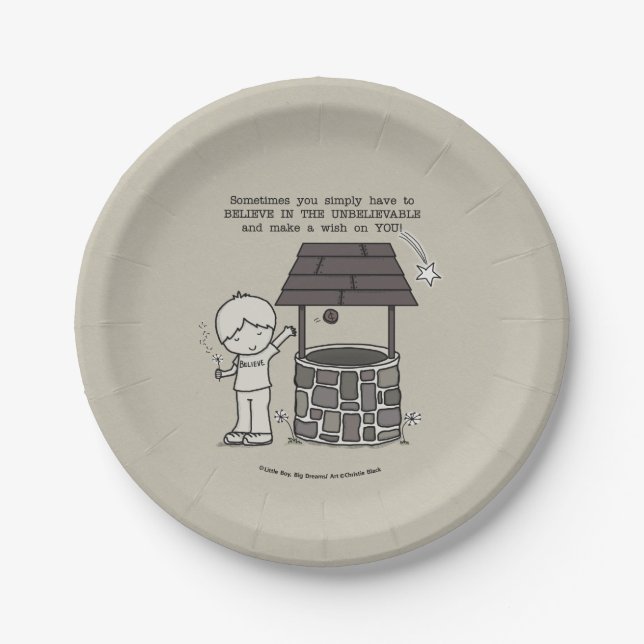 Make a Wish on You! Paper Plates (Front)