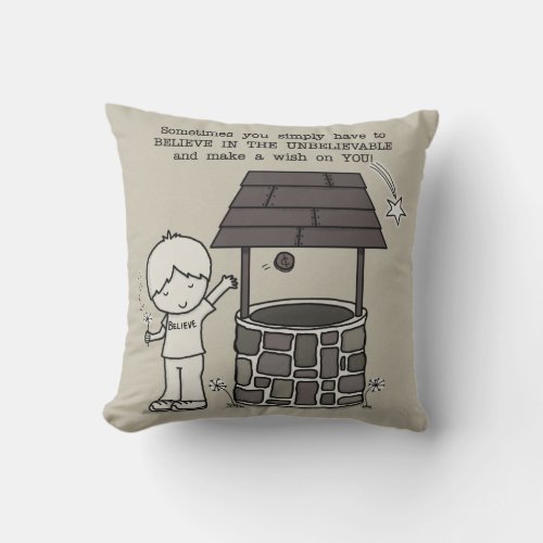 Make a Wish on You Throw Pillow