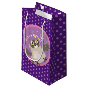 Make a Wish! Owl Small Gift Bag
