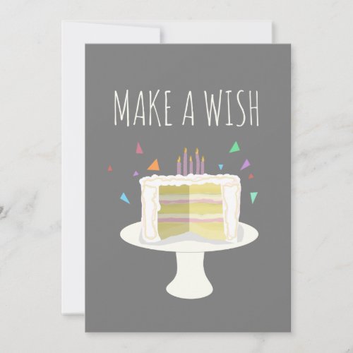 Make a Wish Party Invitation