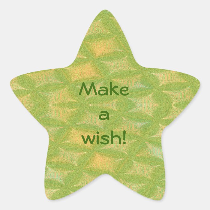 Make a Wish Star Stickers