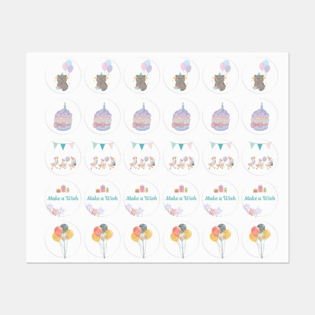 Make a Wish Sticker Pack (5 pcs) (Sheet)